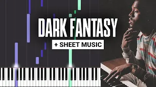 Dark Fantasy - Kanye West - Piano Tutorial - Sheet Music & MIDI