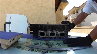 HOW TO RESURFACE A WARPED CYLINDER HEAD AT HOME WITH SAND PAPER still works in (2023)