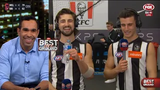 AFL Best On Ground | Semi Finals post match with Josh Daicos, Nick Daicos, Darcy Moore