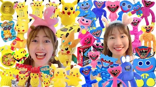 Thử Thách Mua Toàn Đồ Huggy Wuggy, Kissy Missy Và Pikachu Tại Nhà Sách Cùng Tuyết Tuyết TV| Hà Hà Hí