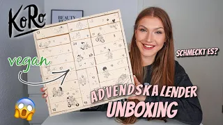 Was ist im veganen Koro Adventskalender? 😱 Lohnt es sich? | UNBOXING