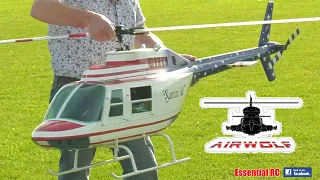 AIRWOLF TV SERIES | SANTINI AIR BELL 206 !!! SUPER SCALE RC HELICOPTER FLIGHT