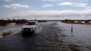 Ишим паводок 2017, дорога Ишим- Плешково- Синицино