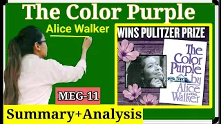 ✔️The Color Purple by Alice Walker ,summary and analysis in hindi.Meg-11American novel.