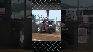 Rollin' Thunder Tractor Pull Flips Its Lid #shorts #short #tractorpullfail