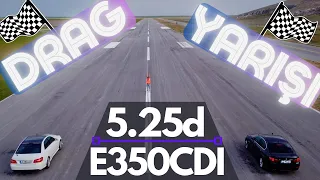 Drag Race: BMW 5.25d xDrive F10 '16 vs. Mercedes-Benz E350CDI 4MATIC W212 '11