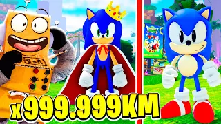 Я СТАЛ САМЫМ КРУТЫМ СОНИКОМ В МИРЕ НУБ И ПРО ВИДЕО ROBLOX Sonic Speed Simulator