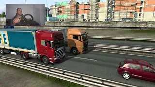 POV MAN Truck Drive Amsterdam - Rotterdam 4K VIDEO. Realistic Driving.