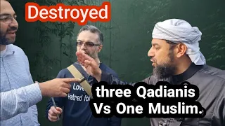 Three Qadianis vs one Muslim, and this is what happened! Sheikh Mohammed & Visitor Speakers Corner