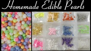 DIY Homemade sugar beads / How to make cheapest edible pearls / sprinkles, sugar balls,pearls recipe