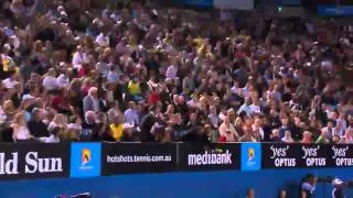 Shane Warne Catch - Australian Open 2013