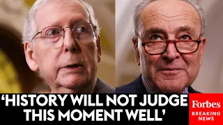 JUST IN: Mitch McConnell Drops The Hammer On Chuck Schumer After Mayorkas Impeachment Is Dismissed