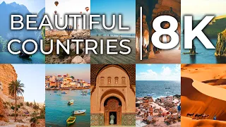 100 Most Beautiful COUNTRIES in the World 8K HD HDR 60FPS