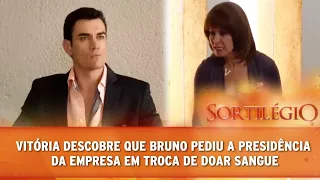 Sortilégio - Vitória descobre que Bruno pediu a presidência á Alessandro em troca de doar sangue