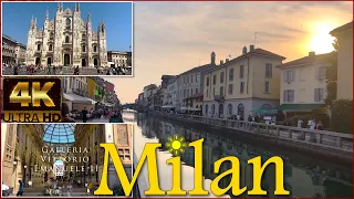 Milan SUMMER VIBES [Fashion, History, and Culture] City Walk In [4K]: 2022