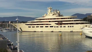Dilbar yacht docking - FULL MANEUVER