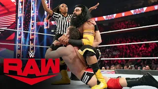 Veer Mahaan vs Jeff Brooks | Veer Mahaan continues path of destruction: Raw, April 20, 2022