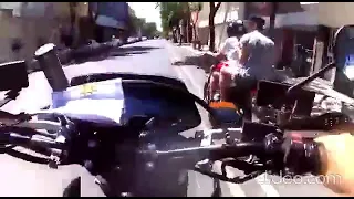 Impresionante persecución a dos motochorros por el centro de Rosario