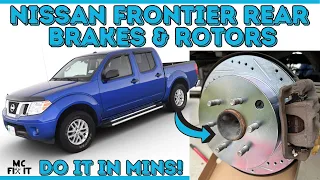 How to Replace REAR Brake Pads & Rotors on a Nissan Frontier 2005 - 2019 (2nd Generation)