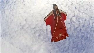 Wingsuit Pilot Takes a Flying Leap