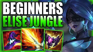 HOW TO TAKE OVER GAMES WITH ELISE JUNGLE FOR BEGINNERS IN S14! - Gameplay Guide League of Legends