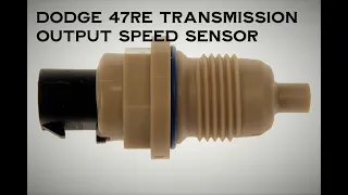 Pull & Replace Transmission Output Speed Sensor, ‘96-02 Dodge 47RE (P0720).