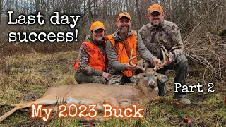 my last day of gun season NY 2023 - Buck Down - Part 2