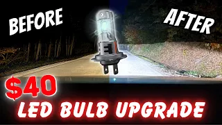 $40 LED Headlight Upgrade you HAVE to DO - H7 LED Bulbs - Car Work Box
