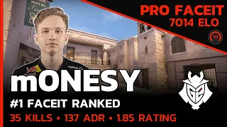 7000 ELO m0NESY G2 GETS 35 KILLS on ANUBIS🔥 w/b1t (ANUBIS) FACEIT LVL 10 / CSGO POV / Jul 19, 2023