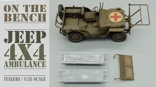 ON THE BENCH - ITALERI - 4x4 AMBULANCE JEEP - 1:35 SCALE MODEL KIT - SCALE BENCH