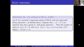 Ben Green (Oxford): On a conjecture of Gowers and Long