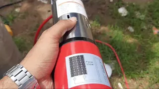 24volt solar pump running with a single solar pannel