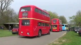 South East Bus Festival 2024, Buses leaving the Detling Heritage Transport Show 2024.