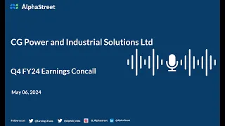 CG Power and Industrial Solutions Ltd Q4 FY2023-24 Earnings Conference Call