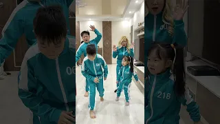 Squid game for Tiktoker 🦑😂 LeoNata family #shorts tiktok