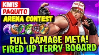 Full Damage Meta! Fired Up Terry Bogard [ Arena Contest Paquito ] Kiwis Mobile Legends Emblem Build