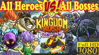 Kingdom Rush Origins All Heroes VS All Bosses - All Heroes in action