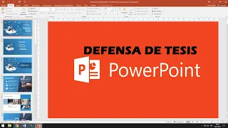 🔴¿Cómo HACER un POWER POINT para Presentar una TESIS?, Monografía 👉PowerPoint Presentation