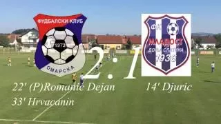 FK Omarska - FK Mladost Donja Slatina 2:1 NEDELJA 28.8.2016 (LIGA)