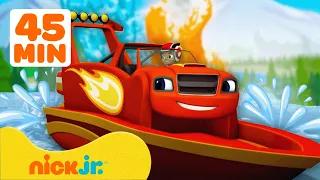 Blaze i megamaszyny | 45 minut wodnych przygód Blaze'a 🌊 | Nick Jr. Polska