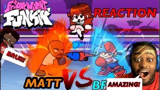 BEST FNF ANIMATION EVER! FNF MATT VS BOYFRIEND REACTION