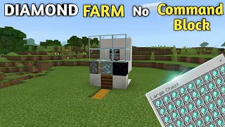 How to make Diamond farm in minecraft pe without command block | Hindi