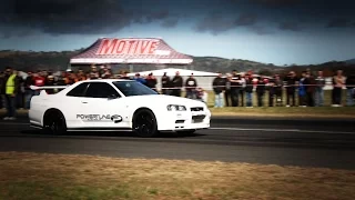 White Elephant - The "GTR from Hell" - 1000hp R34 GTR street car with sequential on a runway