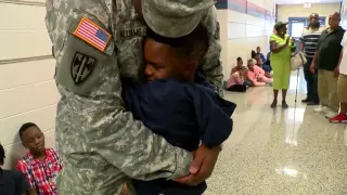 Military Dad Returns Home to Surprise Son