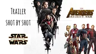 Star Wars - Rogue One trailer using Avengers Infinity War trailer shot by shot (spoiler!)