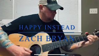 Happy Instead - Zach Bryan (guitar lesson)