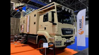 Krug XP expedition vehicle MAN TGS 4x4 L-Cab RV truck Motorhome Camper walkaround and interior K104