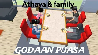 ATHAYA & FAMILY || Cobaan Puasa || Spesial Ramadhan || SAKURA SCHOOL SIMULATOR  DRAMA