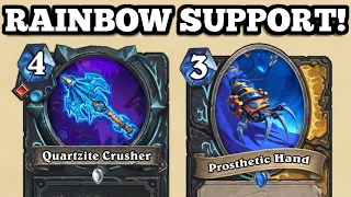 MORE RAINBOW DEATH KNIGHT SUPPORT! Amazing ARCANE spell! | Deepholm Mini Set Review