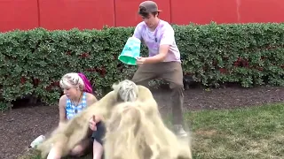 Throwing Sand On People Prank!